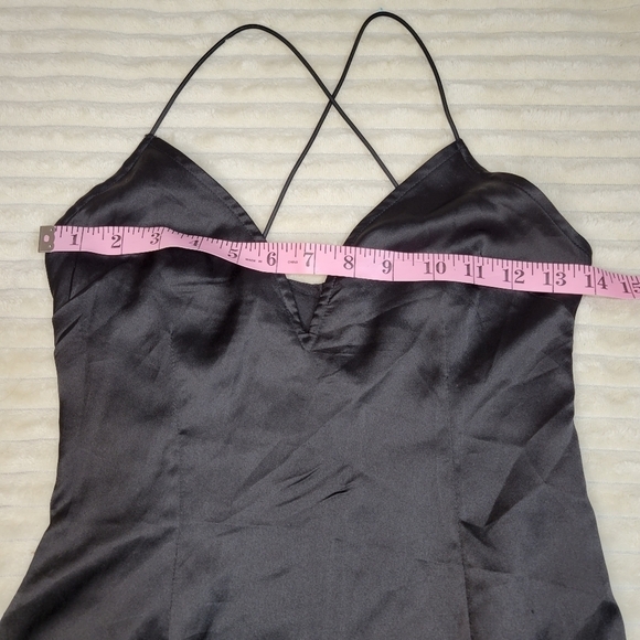 Pretty Little Thing Slinky Black Cocktail Dress Sz 4 - Picture 6 of 7